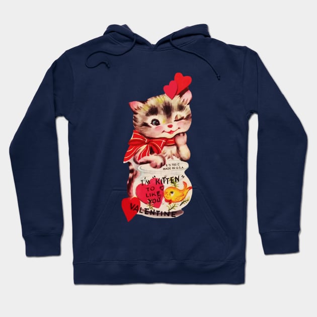 kitten love fish Hoodie by center12